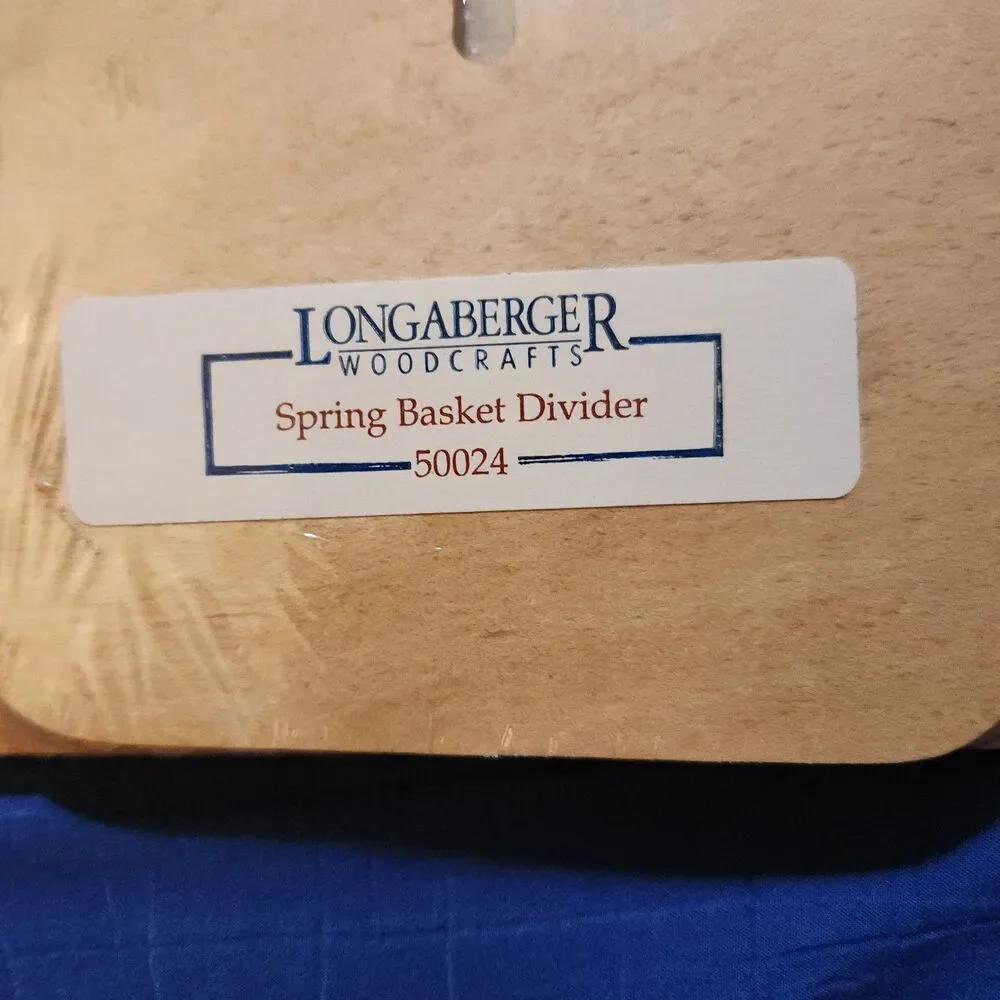 NEW Longaberger Woodcrafts 2pc Divider Set for Spring Basket 4-way #50024